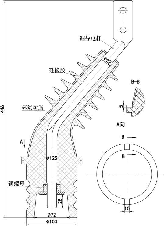 FZW28(vsp5) -12KV  隔離直、彎套管