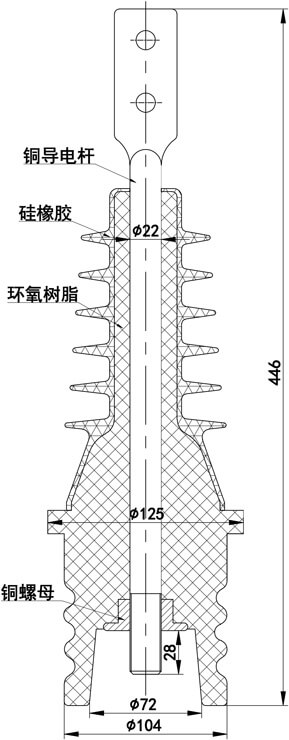 FZW28(vsp5) -12KV  隔離直、彎套管